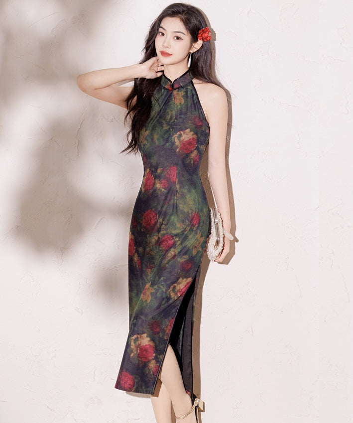 Verdant Rose Cheongsam