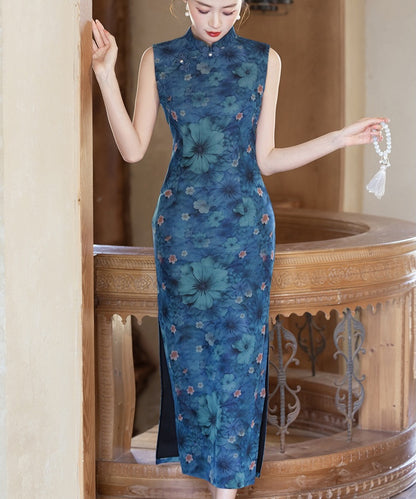 Midnight Bloom Cheongsam