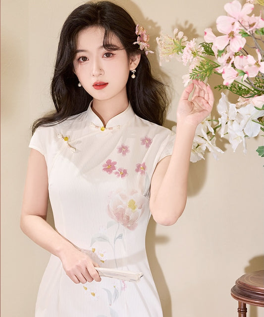 Ivory Blossom Cheongsam