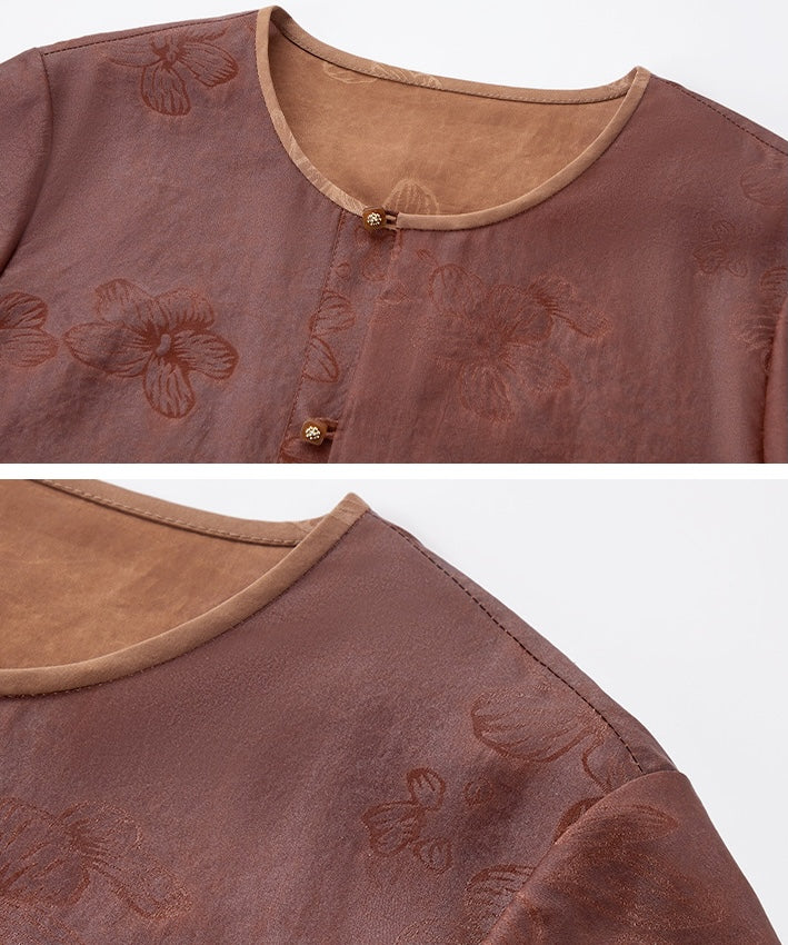 Mulberry Bloom Silk Top
