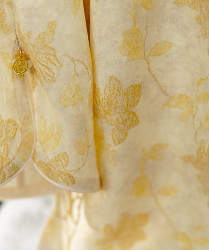 Fu Jacquard Silk Cheongsam Top