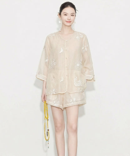 Ensemble cheongsam Serena Pearl