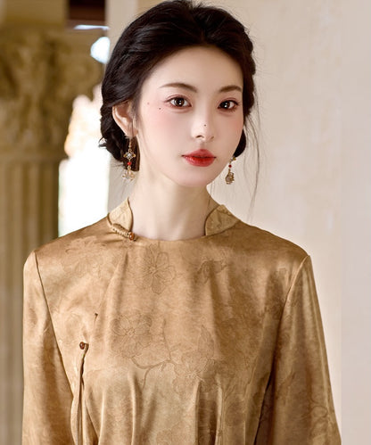 Lady Wen's Mandarin Collar Dress