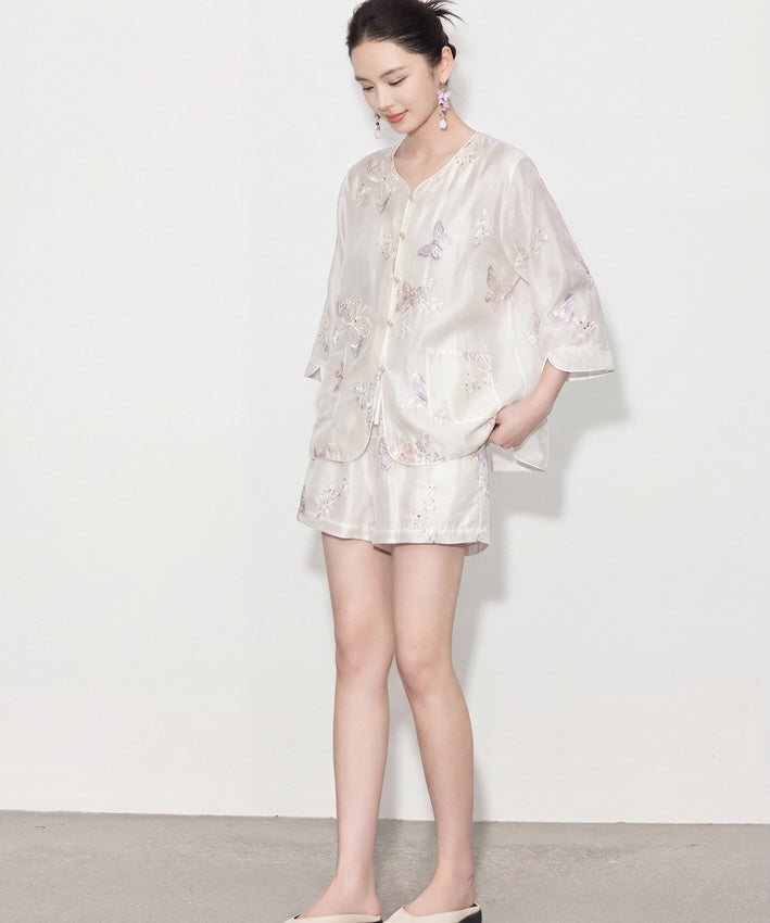 Ensemble cheongsam Serena Pearl