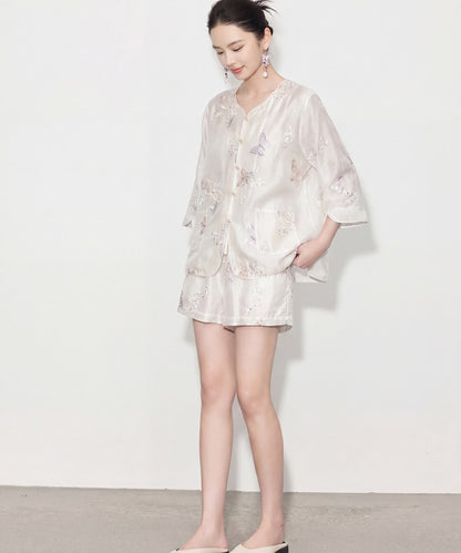 Ensemble cheongsam Serena Pearl