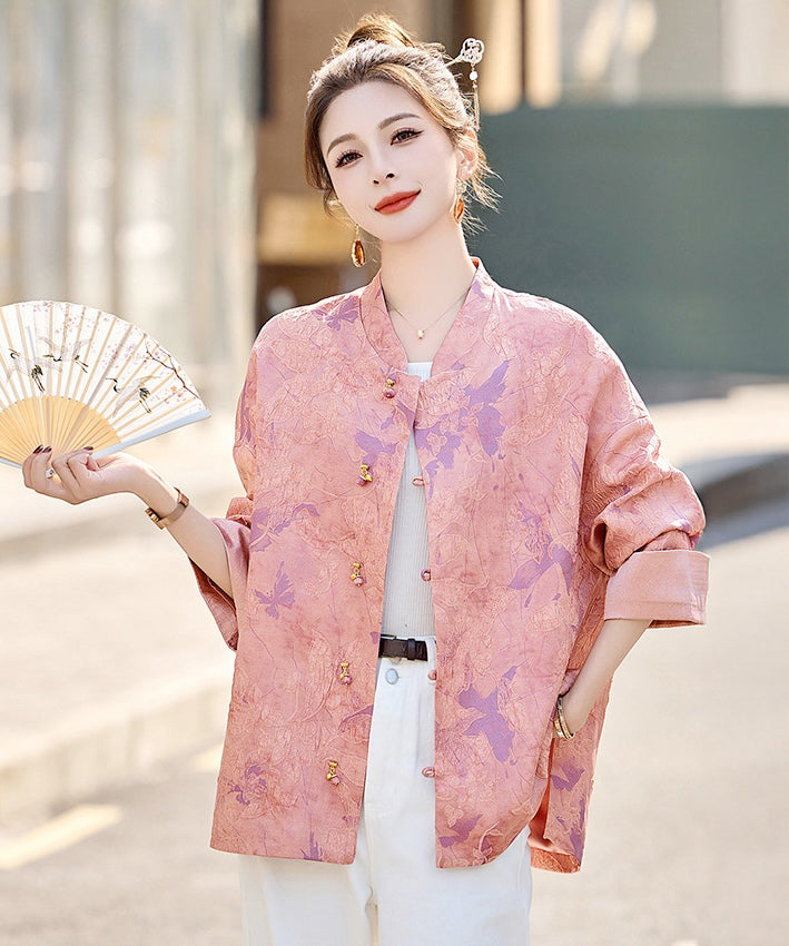 Ying's Pink Cheongsam Oriental Jacket Top