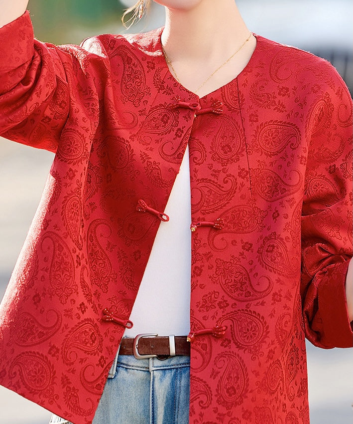 Scarlet Radiance Cheongsam Jacket