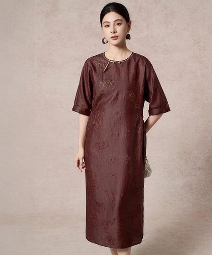 Rouge Étoffe Silk Cheongsam