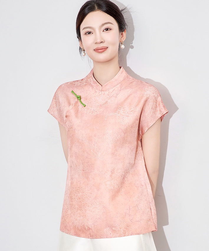 Nude Pink Cheongsam Top