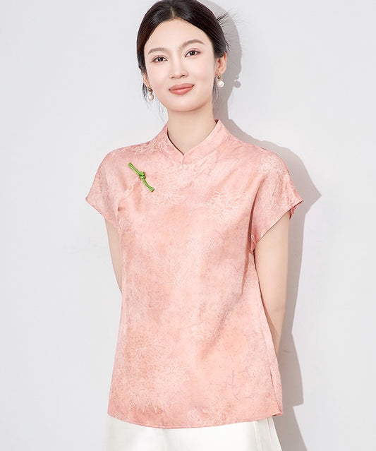 Nude Pink Cheongsam Top