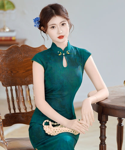Emerald Poise Cheongsam