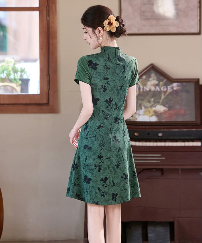 Maple Botanical Mini Cheongsam