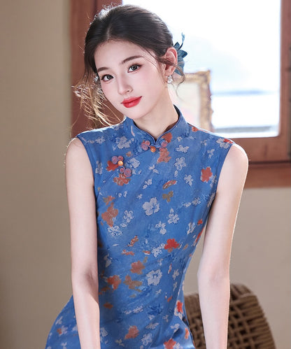 Cheongsam Peonia di Mezzanotte