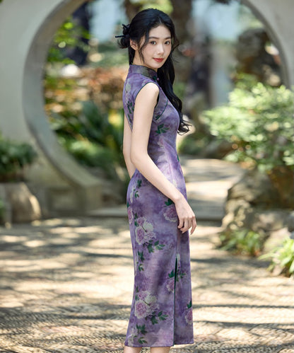 Midnight Peony Cheongsam