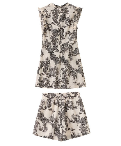 Vivienne Cheongsam Top and Shorts Set