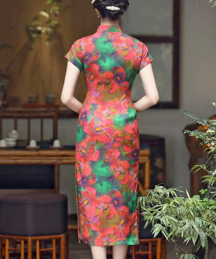 Jade and Garden Qipao