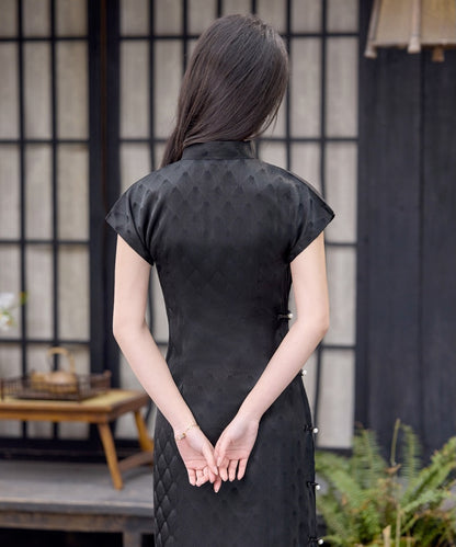 Ebony Lattice Cheongsam