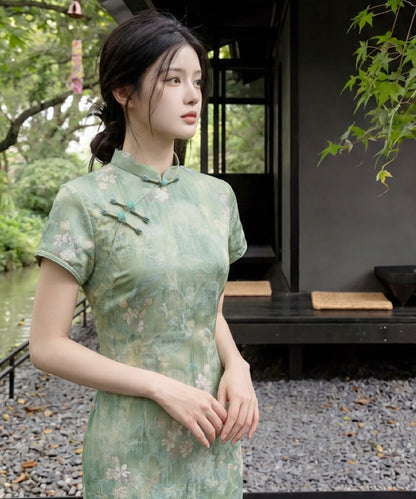 Sylvene Mist Cheongsam