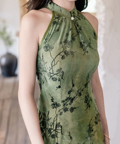 Green Old Shanghai Cheongsam