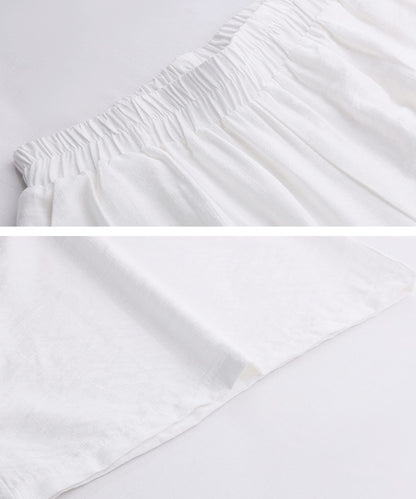 Porcelain Glow Mandarin Cheongsam Top Bottom Set