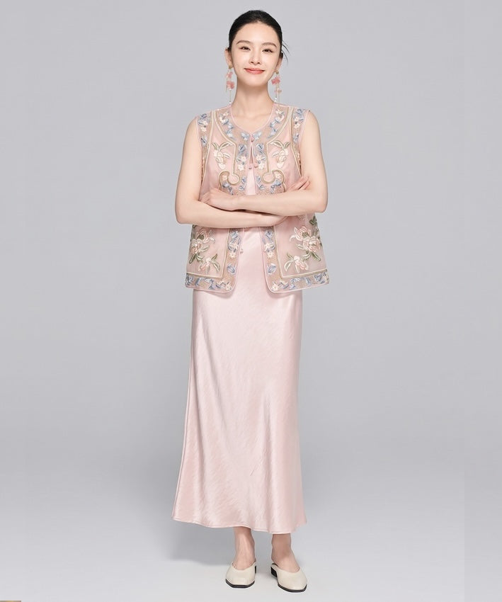 Elowen Embroidered Cheongsam Vest