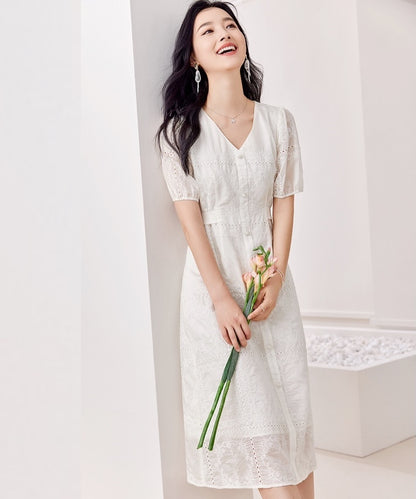 Elise Pastel Lace Dress