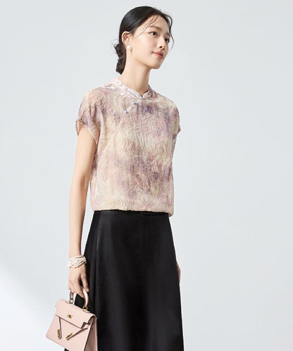 Wisteria Cloud Cheongsam Top