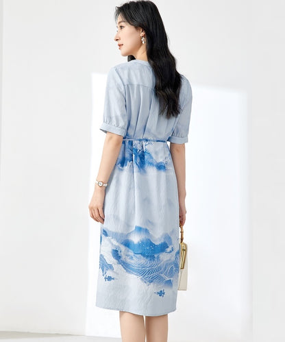 Aurelia Waterprint Midi Dress