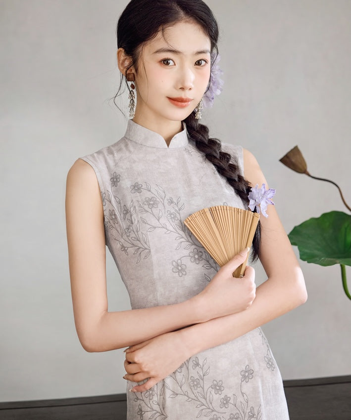 Elara Mist Maxi Cheongsam