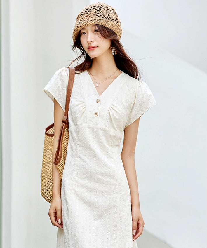 Amelie Broderie Dress