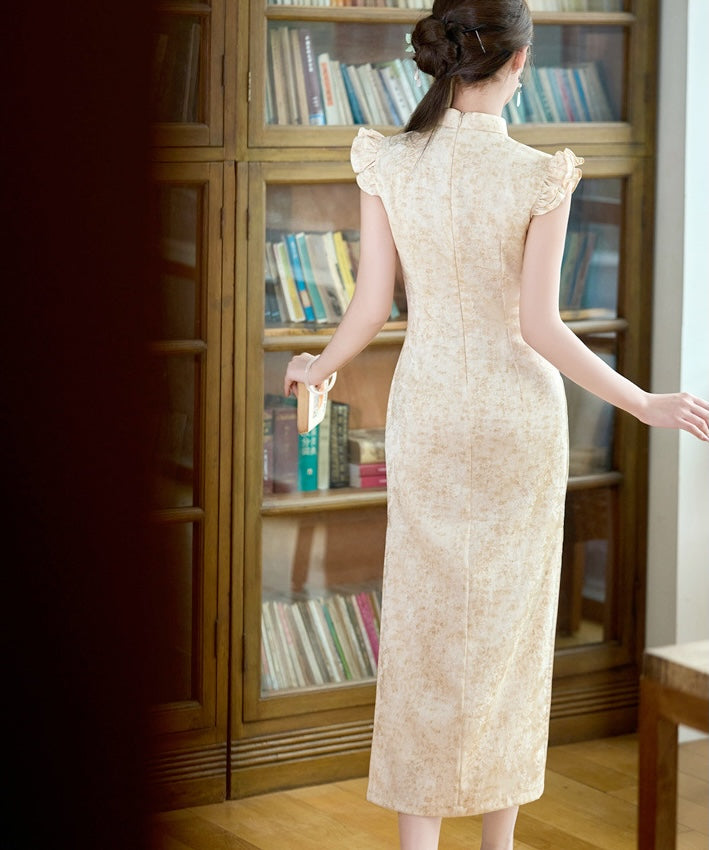 Serenelle Ruffle Sleeves Cheongsam