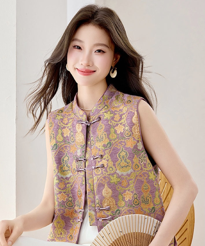 Virelle Lilac Brocade Cheongsam Set