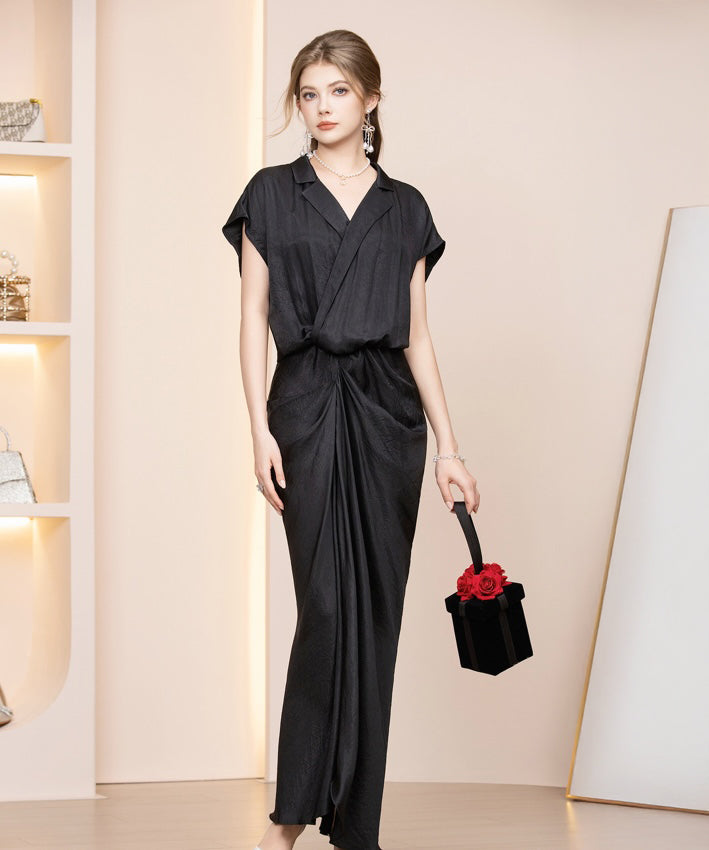 Lady Noir Drape Cheongsam