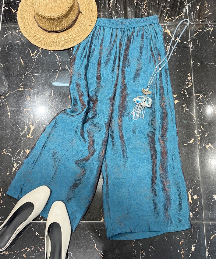 Jade Whisper Wide-Leg Pants
