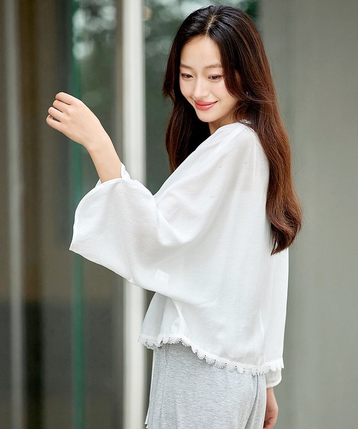 Cloud Lace Tie Jacket