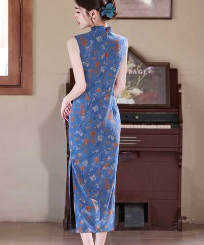 Cheongsam Peonia di Mezzanotte