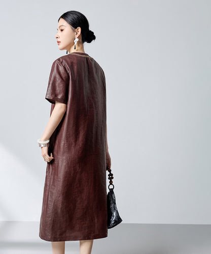 Courtyard Echo Oriental Silk Dress