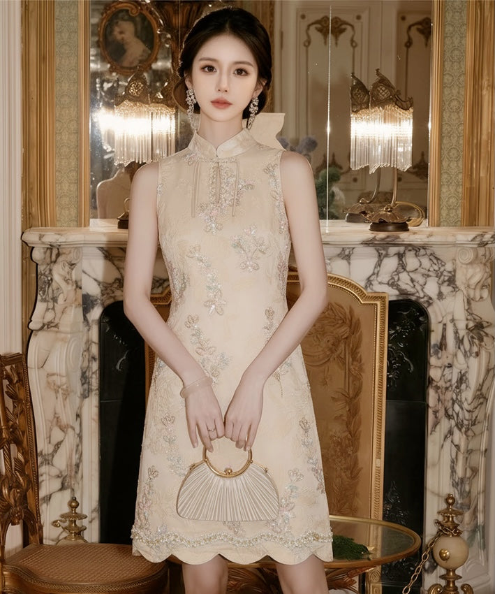 Aurielle Pearl Bloom Cheongsam