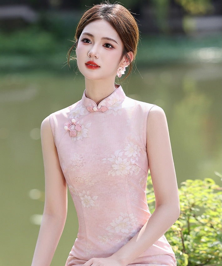Midnight Peony Cheongsam