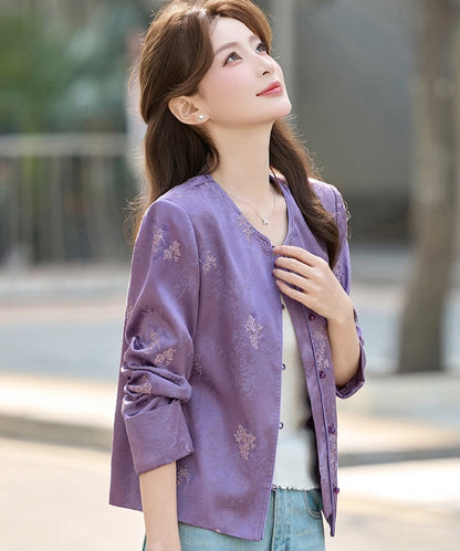 Lavender Poise Cheongsam Jacket