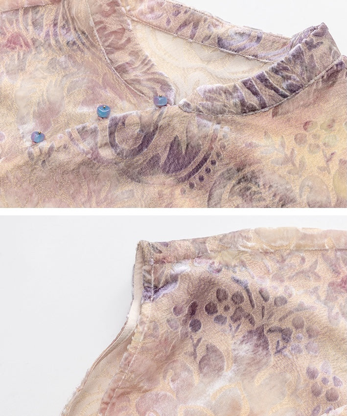 Wisteria Cloud Cheongsam Top