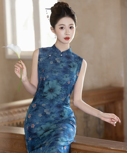 Midnight Bloom Cheongsam