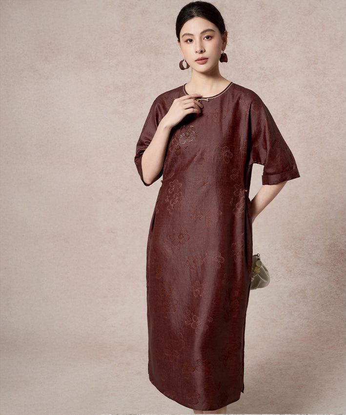 Rouge Étoffe Silk Cheongsam