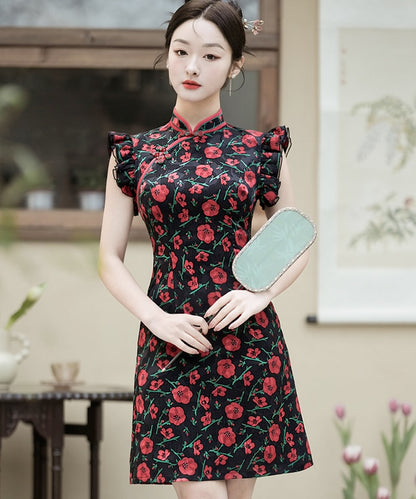 Missy Ruoxi's Rose Cheongsam