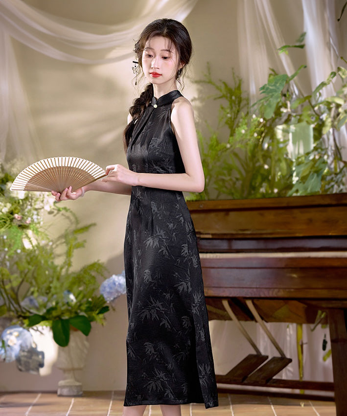 Lorita Halterneck Black Cheongsam