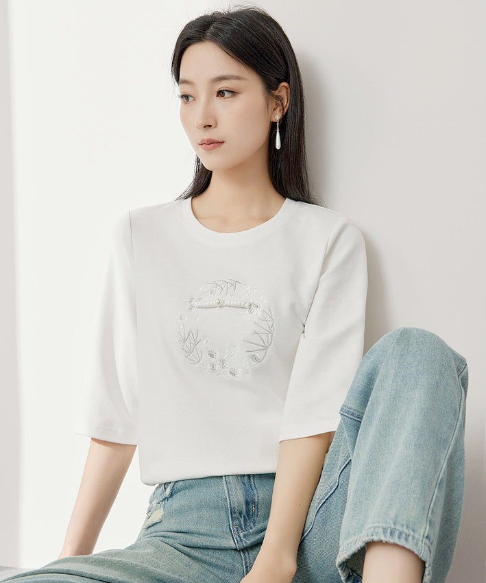 Missy Snowy Chinese Knot T-Shirt