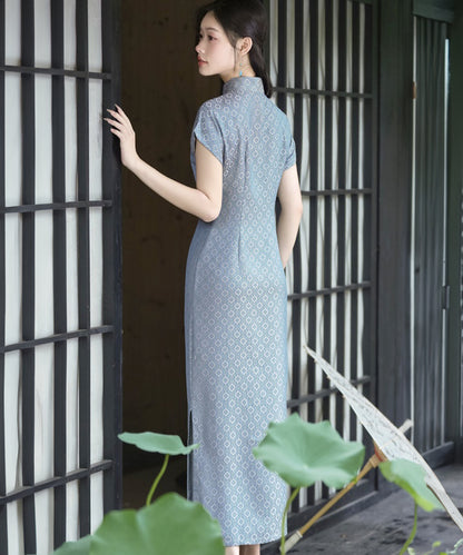 Beini Short Sleeves Maxi Cheongsam