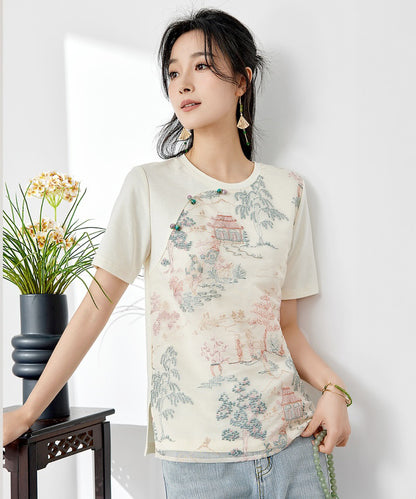 Kelly Embroidered Cheongsam Tee