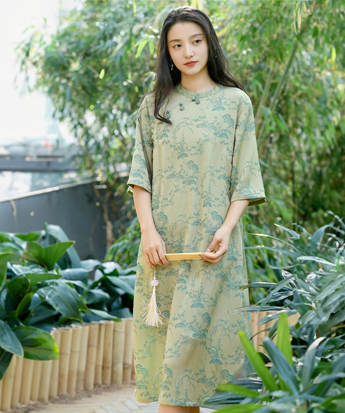 Vera Retro Casual Cheongsam Dress