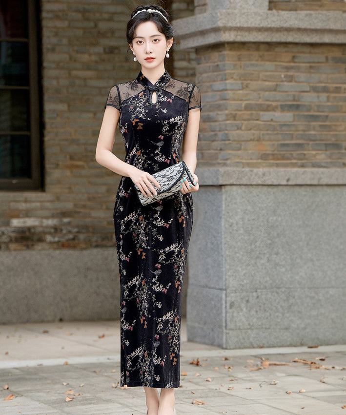 Lizzie Lace Maxi Cheongsam